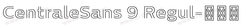 CentraleSans 9 Regul字体转换